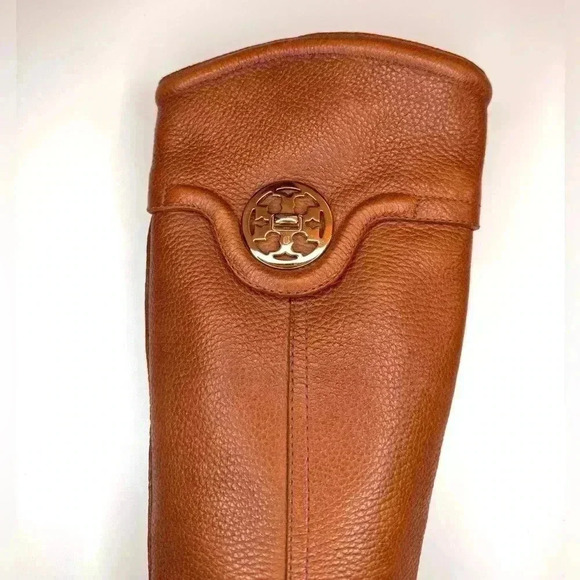 Tory Burch Women’s Selma Leather Riding Boots size 5.5 M - Picture 9 of 13